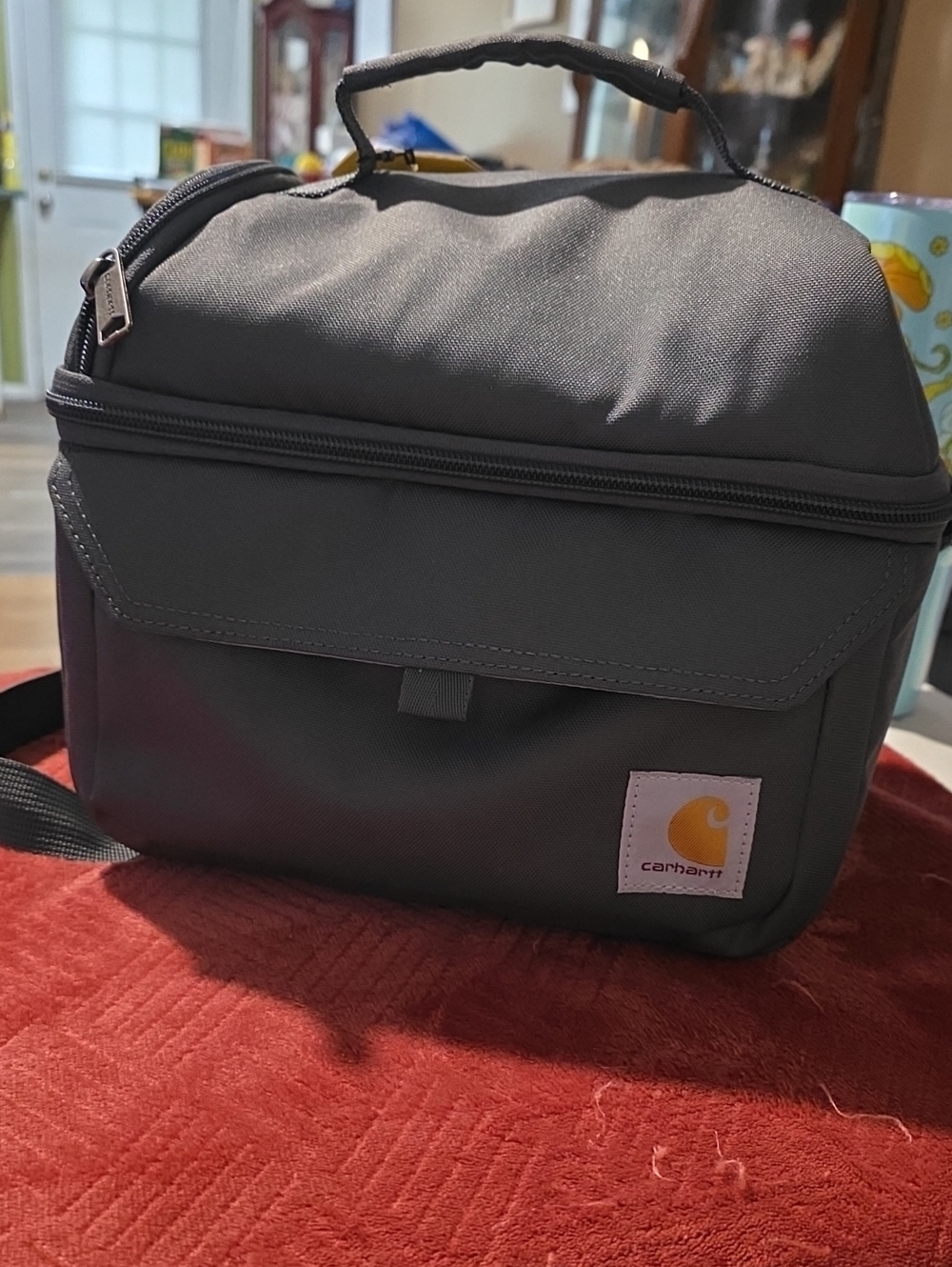 Carhartt Gray Men's Lunch/Drink BOX with Top Handle